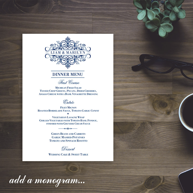 add a monogram...