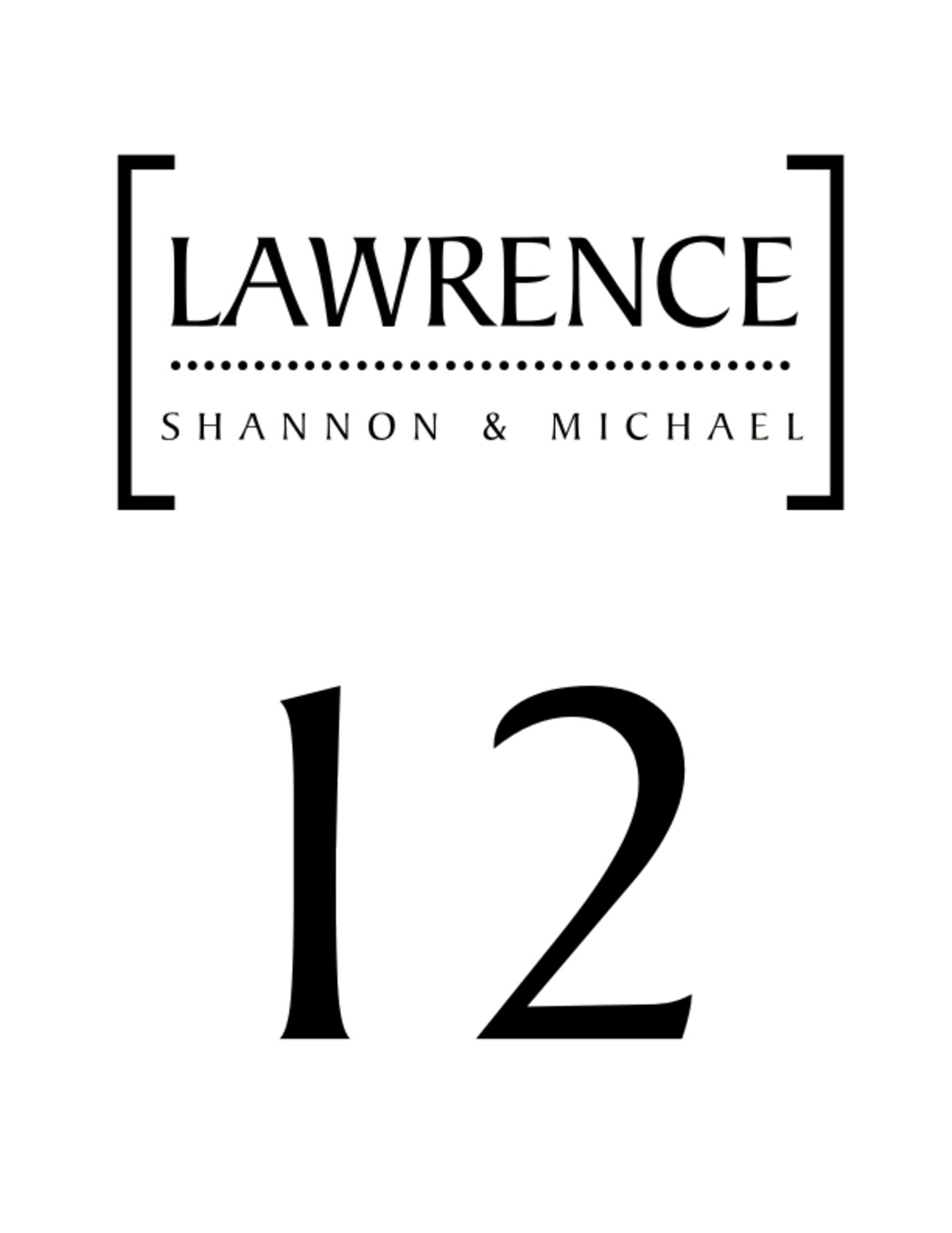 Baker_Signet_Monogram_10 Contemporary and Classic Table Numbers