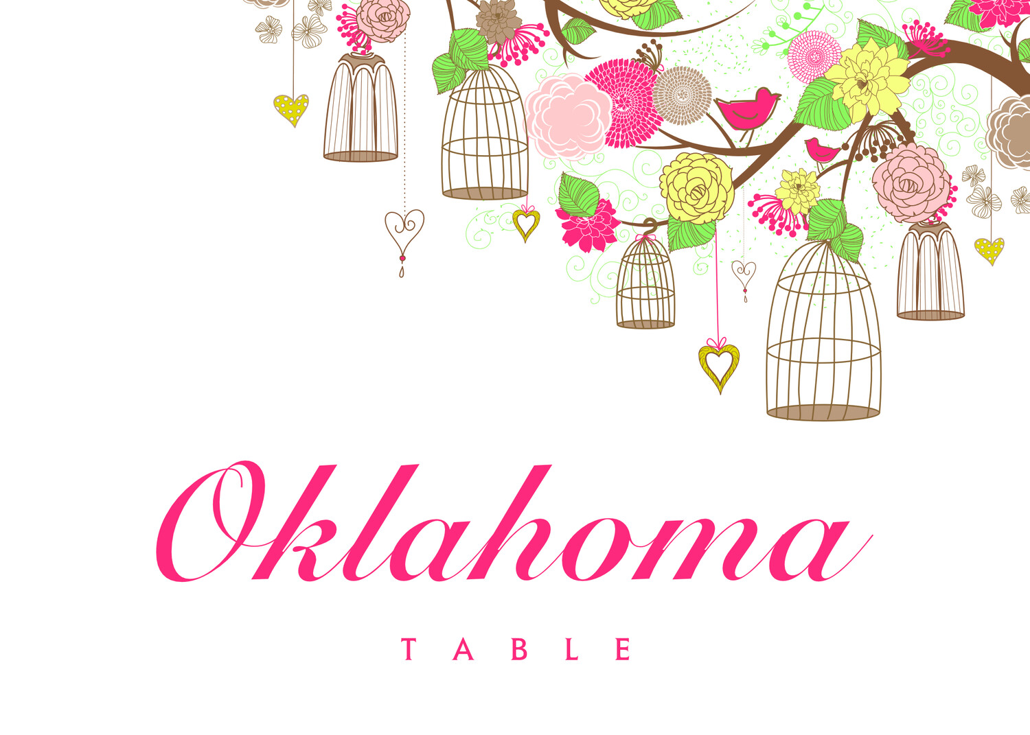 Bird Cages Birds and Butterflies Table Names