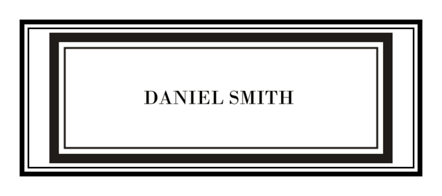 Bodoni Contemporary and Classic Place Cards