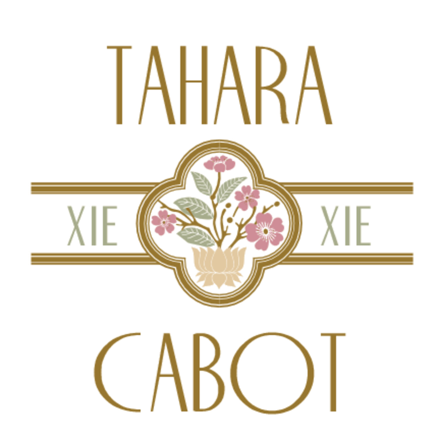 Cherry Blossom Seal Chinese Monogram