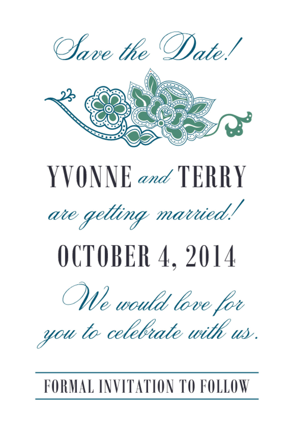 Rasm e Henna Culturally Inspired Save the Dates