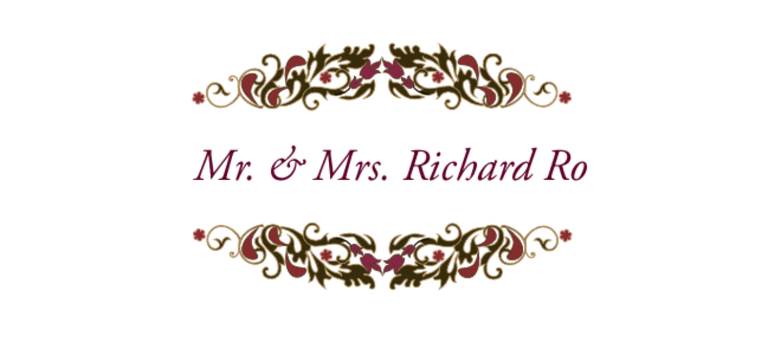 Taj Mahal Flourish Indian/Hindu Inspired Wedding Place Cards