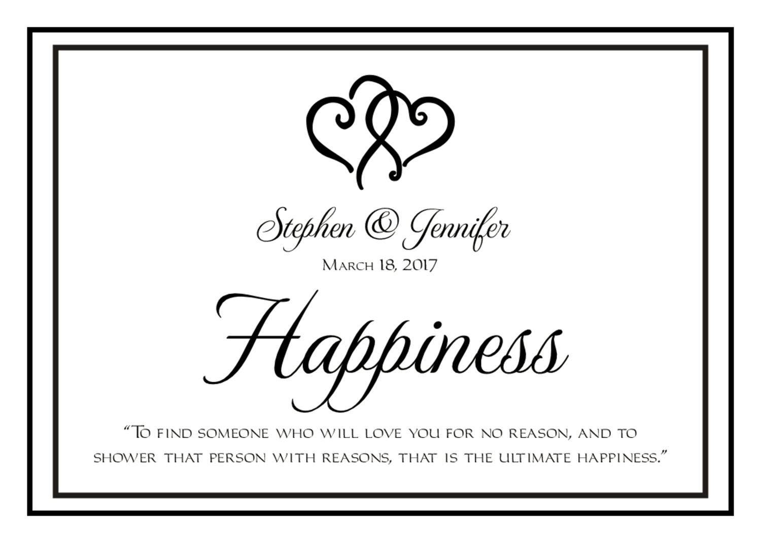 Linked Hearts Contemporary and Classic Memorabilia Cards