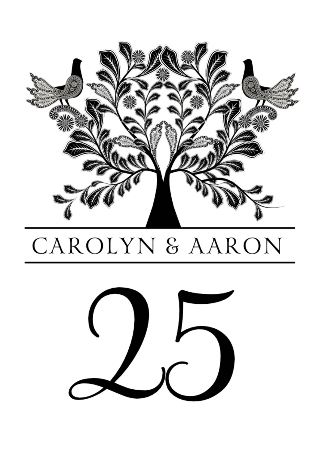 Love Dove Birds and Butterflies Table Numbers