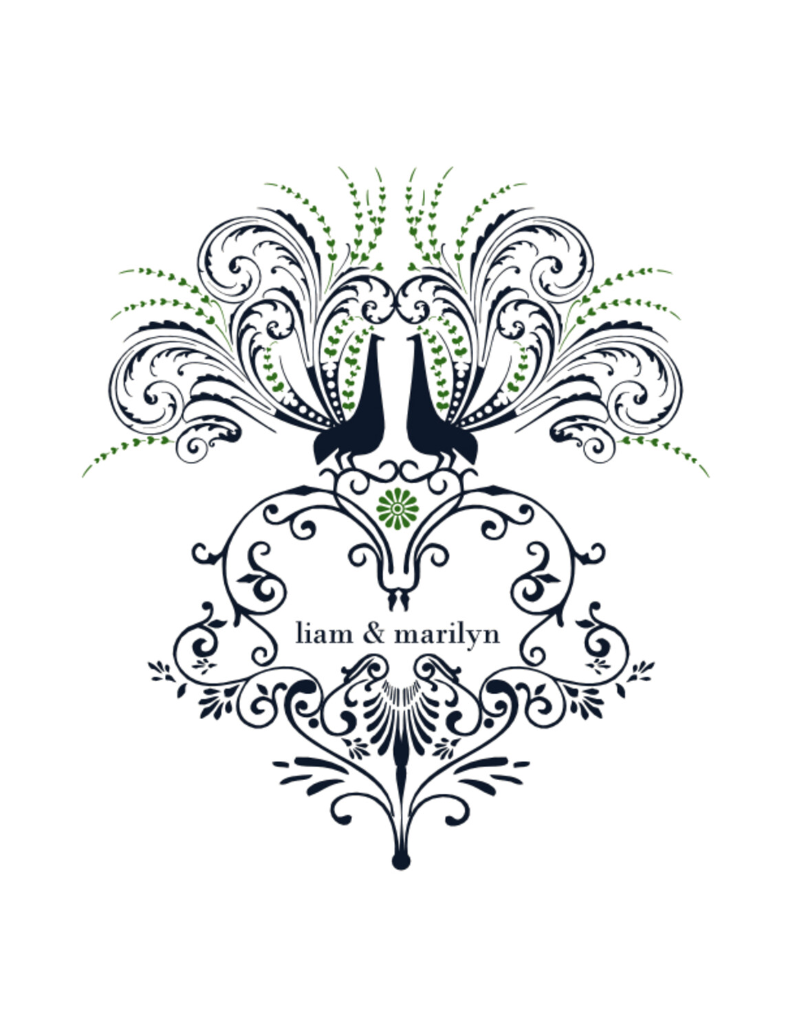 Passionate Peacock Birds and Butterflies Thank You Notes