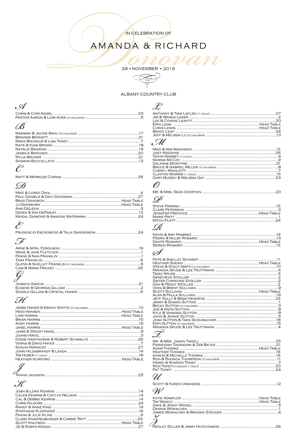 Pistachio Cream Contemporary and Classic Wedding Seating Charts