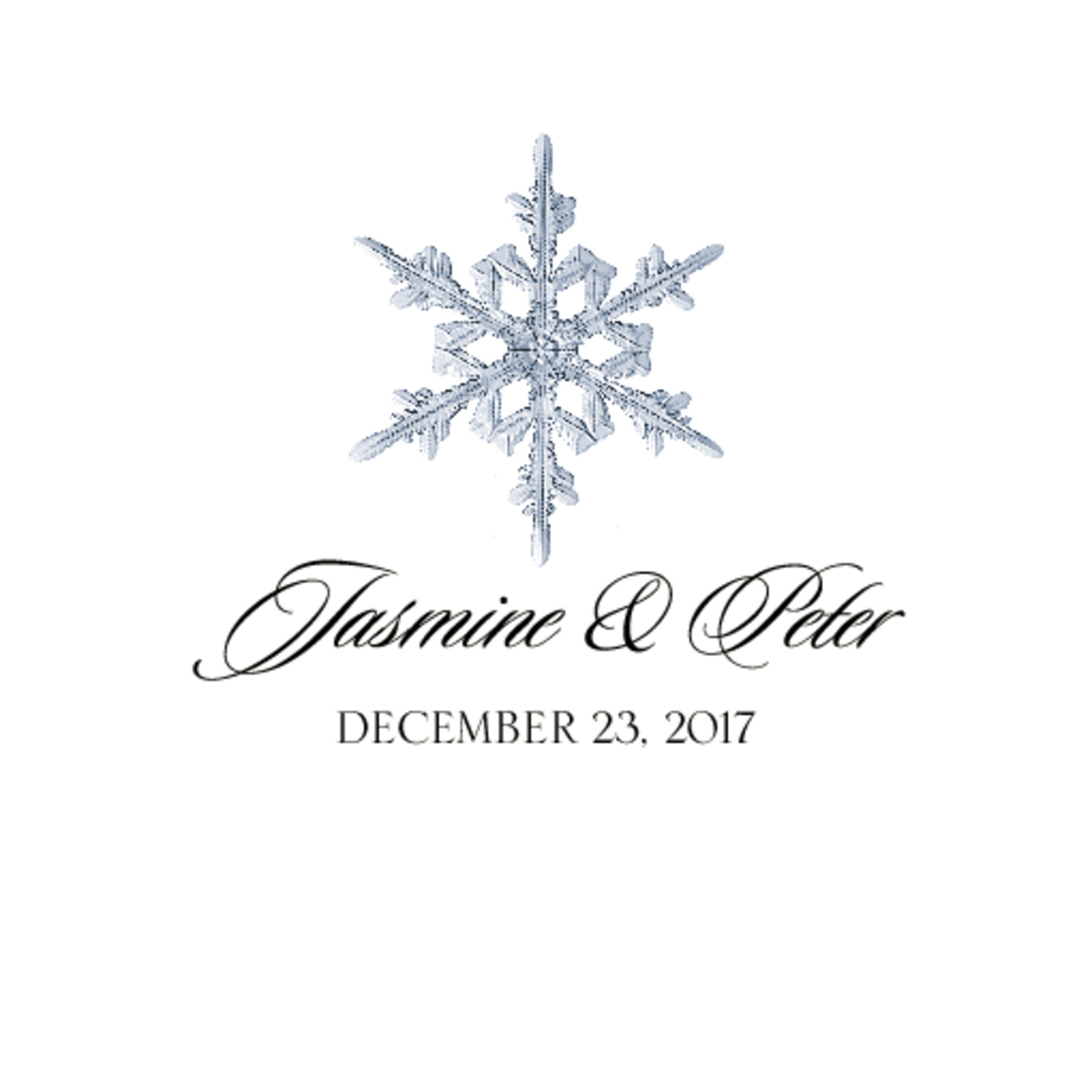 Snowflake 03 Winter, Snowflake, and Holiday Favor Tags