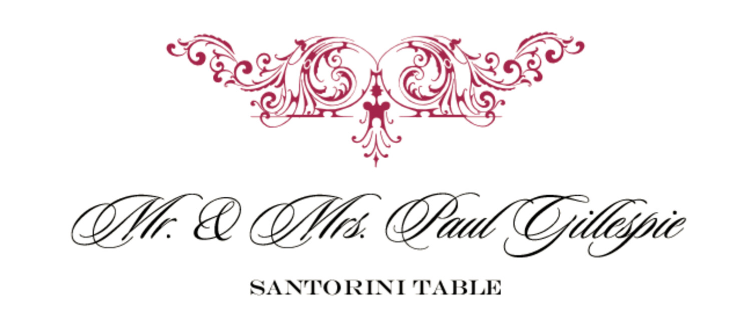 Song Contemporary and Classic Place Cards