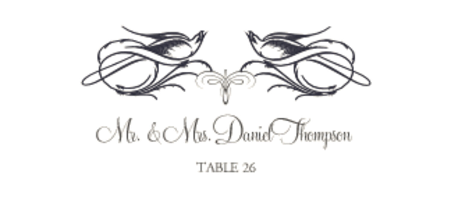 Starling Square Birds and Butterflies Place Cards