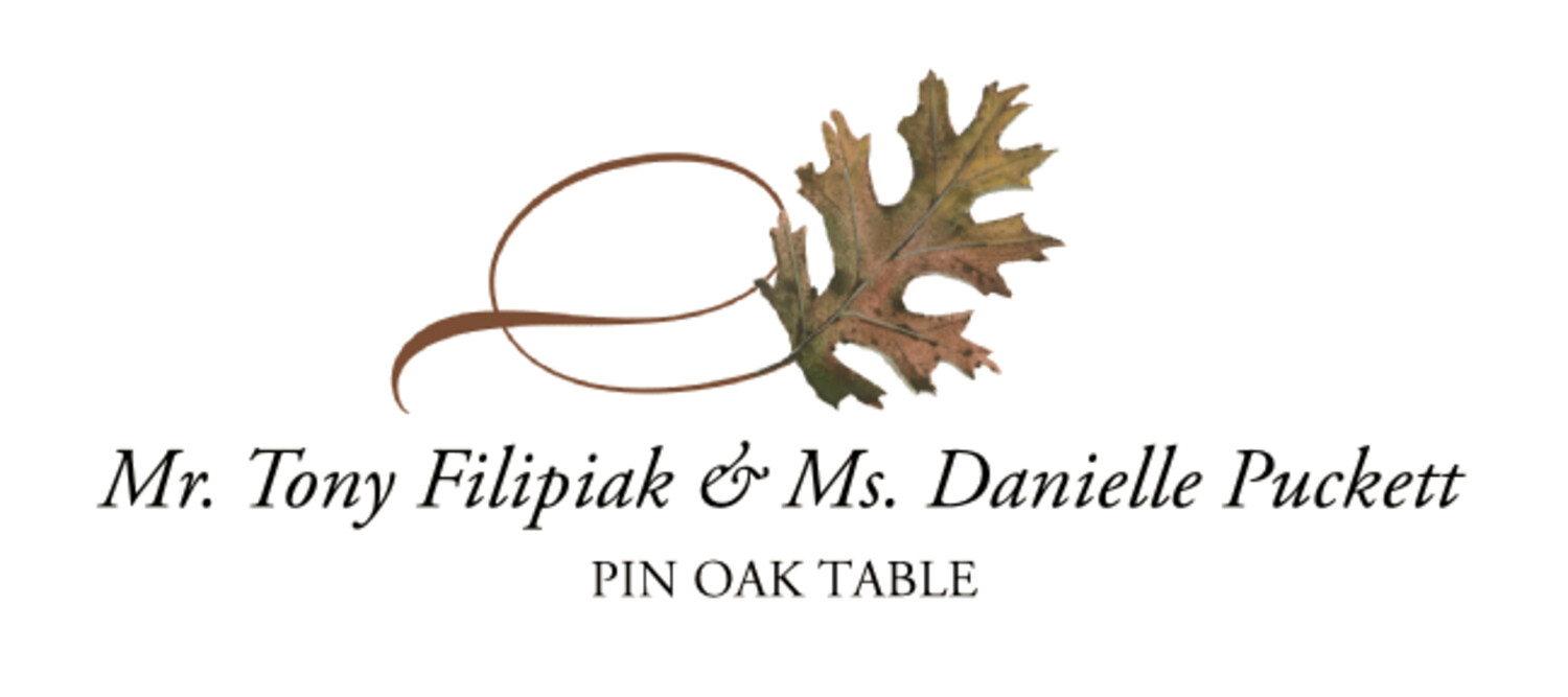 Pin Oak Twisty Leaf Autumn/Fall Leaves Place Cards