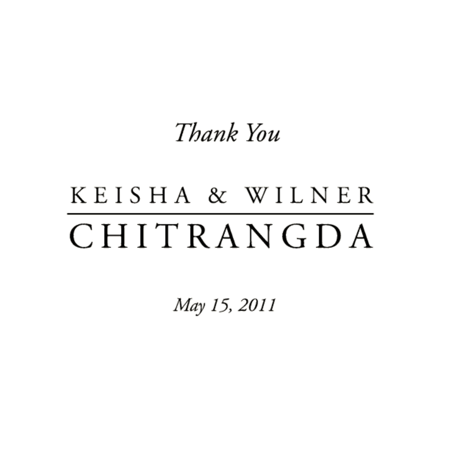 Garamond Monogram Contemporary and Classic Favor Tags