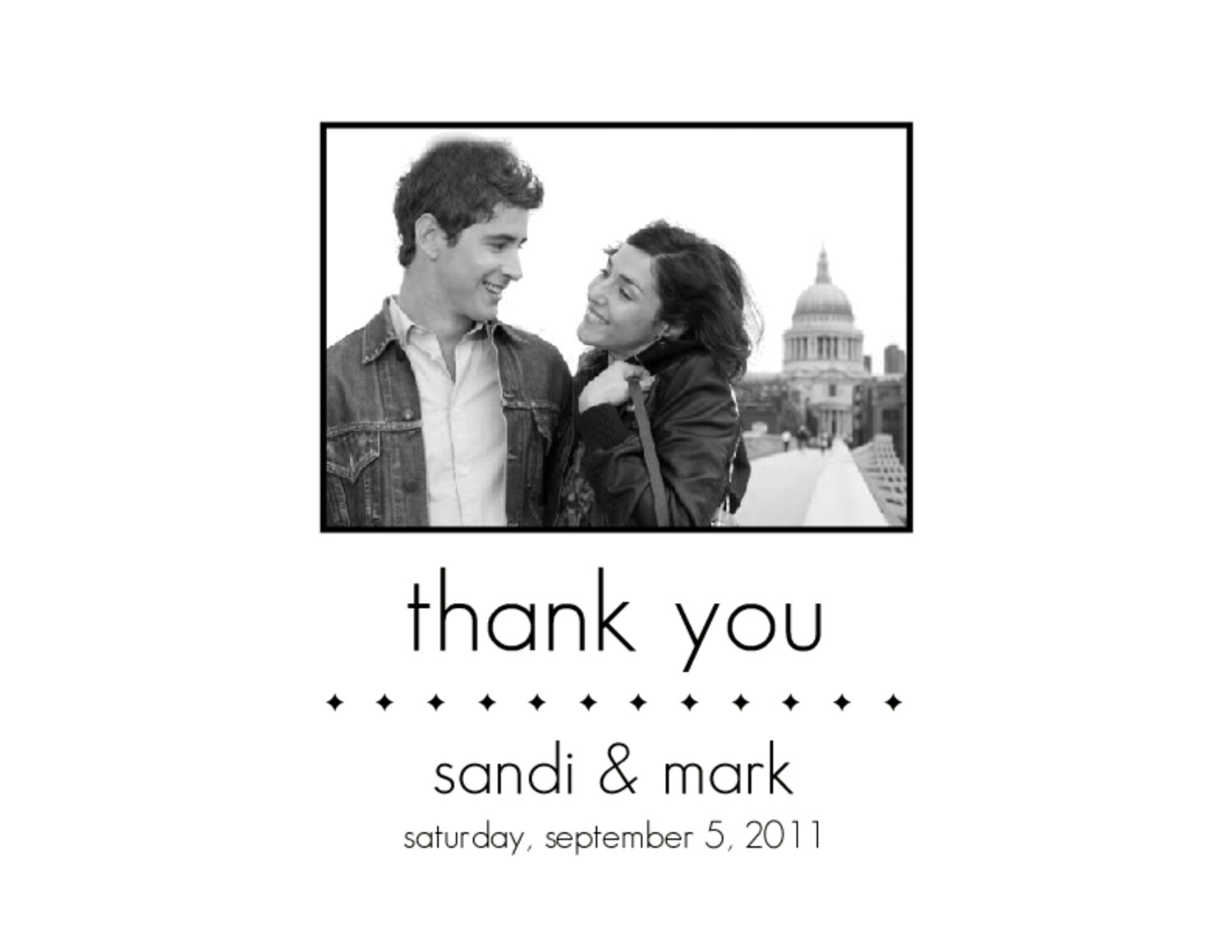 Understated Photo Thank You Notes