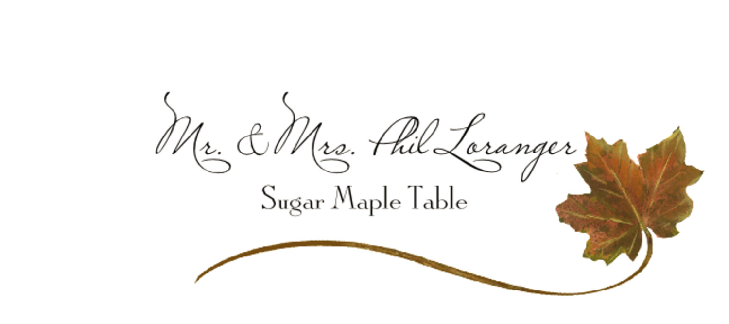 Sugar Maple Wispy Leaf Autumn/Fall Leaves Place Cards