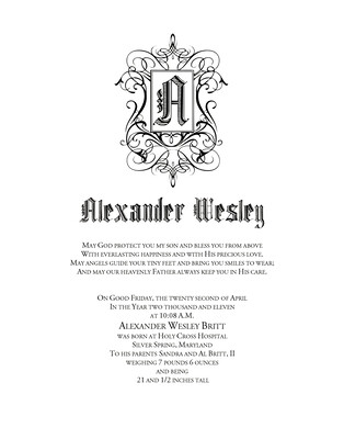 Gothic Monogram Flourish