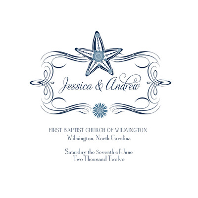 Paisley Starfish Monogram
