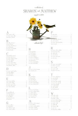Sunflowers, Watering Can & Yellow Birds