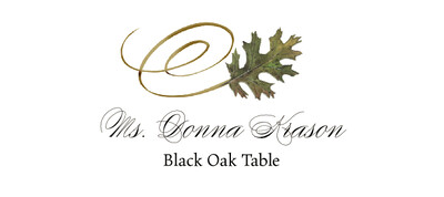Black Oak Swirly Leaf