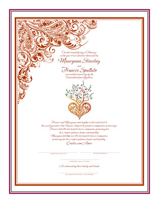Paisley Power Tree of Life Heart