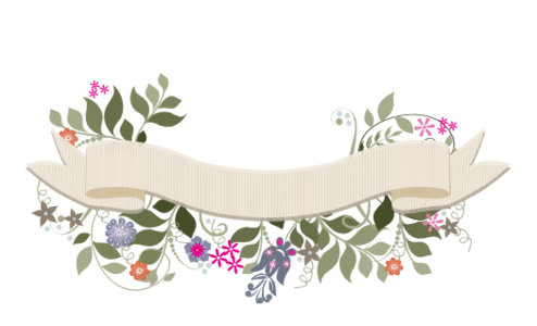 Monogram: Garden Flurry Banner 02 Botanical Monogram