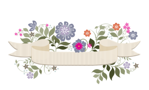 Monogram: Garden Flurry Banner 03 Botanical Monogram