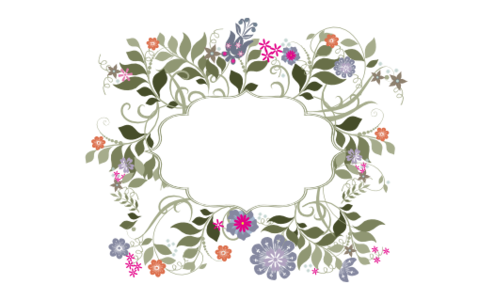 Monogram: Garden Flurry Seal Botanical Monogram