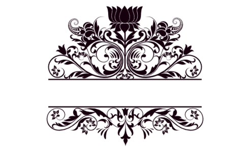 Monogram: Lotus Garden Indian Monogram