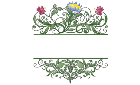 Monogram: Moon Bloom Indian Monogram