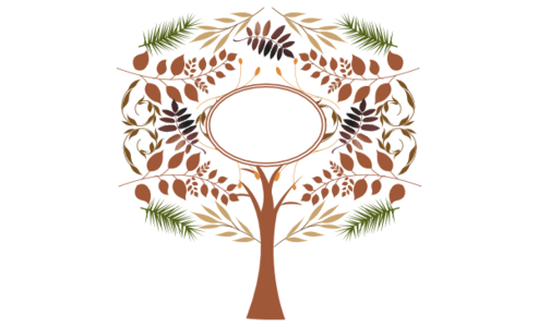 Monogram: Peaceful Autumn Botanical Monogram