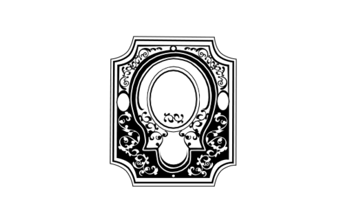 Monogram: Russian Stamp Vintage Monogram