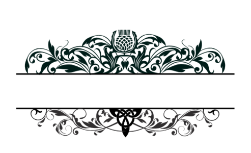 Monogram: Scottish Thistle Celtic Monogram