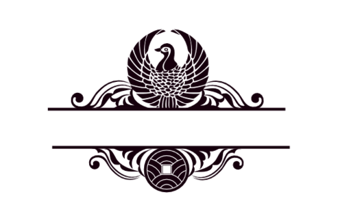 Monogram: Sparrow Pattern Chinese Monogram