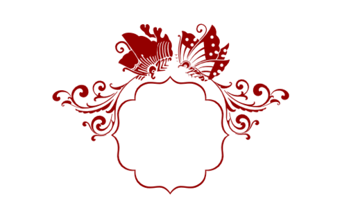 Monogram: Swallowtail Dance Chinese Monogram