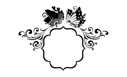 Monogram: Swallowtail Dance Japanese Monogram