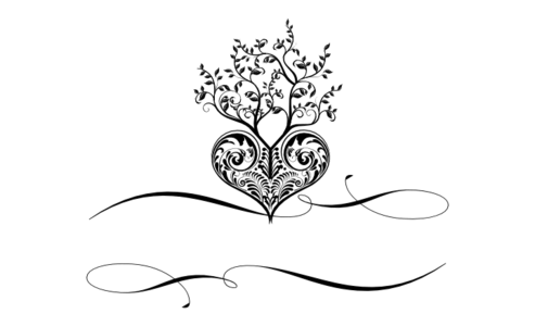 Monogram: Tree of Life Heart