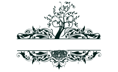 Monogram: Tree of Life Landscape Celtic Monogram