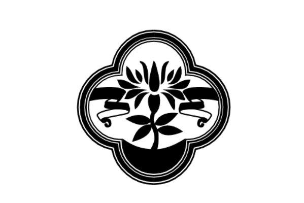 Cultural Illustrations Auspicious Symbol Badge - Lotus Artwork
