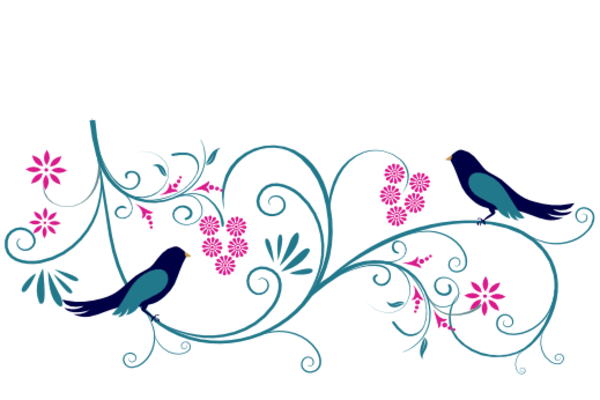 Birds and Butterflies Leah and Luna Artwork