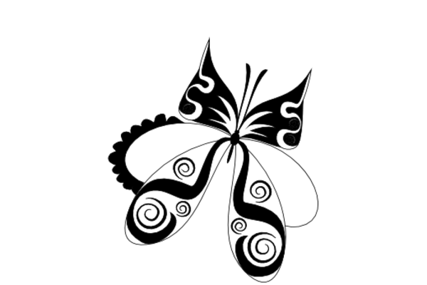 Birds and Butterflies Butterfly Drawing 25 Artwork