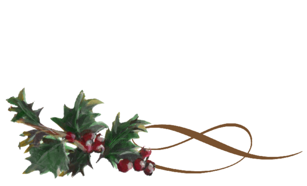 Winter and Holiday Holly Swirl 1 Artwork