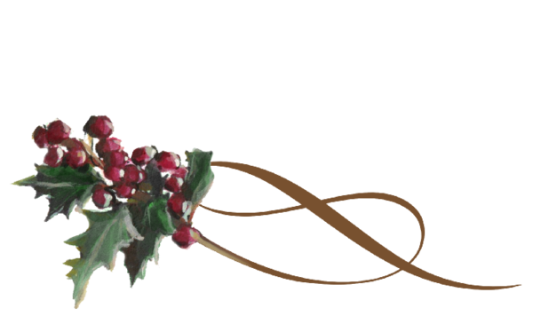 Winter and Holiday Holly Swirl 2 Artwork