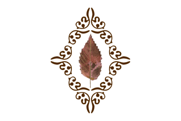 Spring Flowers, Autumn Leaves, Grapes Leaf Flourish 07 Artwork
