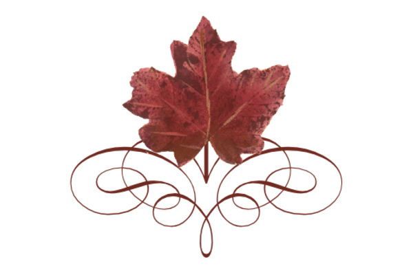 Spring Flowers, Autumn Leaves, Grapes Leaf Flourish 14 Artwork