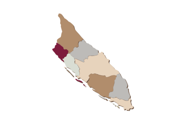 Cultural Illustrations Map of Aruba Artwork