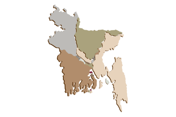 Cultural Illustrations Map of Bangladesh Artwork