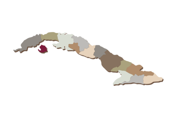 Cultural Illustrations Map of Cuba Artwork