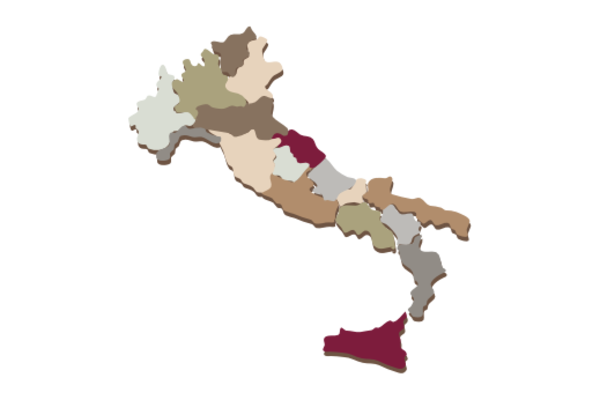 Cultural Illustrations Map of Italy Artwork
