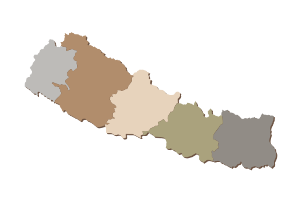 Cultural Illustrations Map of Nepal Artwork