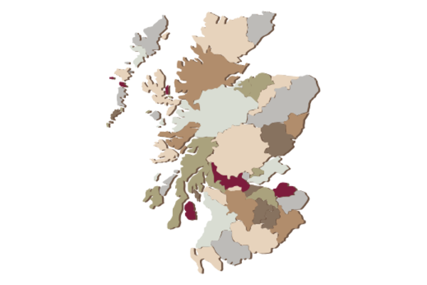 Cultural Illustrations Map of Scotland Artwork