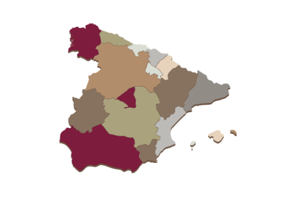 Cultural Illustrations Map of Spain Artwork